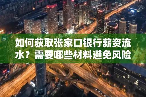 如何获取张家口银行薪资流水？需要哪些材料避免风险快速办理？