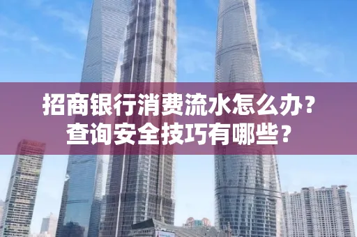 招商银行消费流水怎么办？查询安全技巧有哪些？