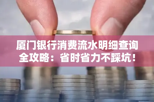 厦门银行消费流水明细查询全攻略：省时省力不踩坑！