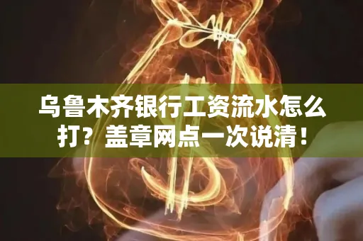 乌鲁木齐银行工资流水怎么打？盖章网点一次说清！