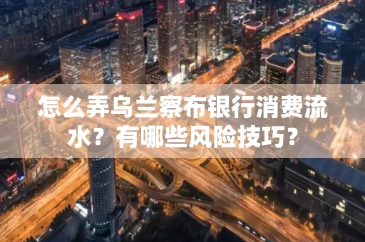 怎么弄乌兰察布银行消费流水？有哪些风险技巧？