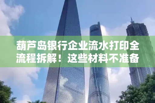 葫芦岛银行企业流水打印全流程拆解！这些材料不准备分分钟白跑一趟
